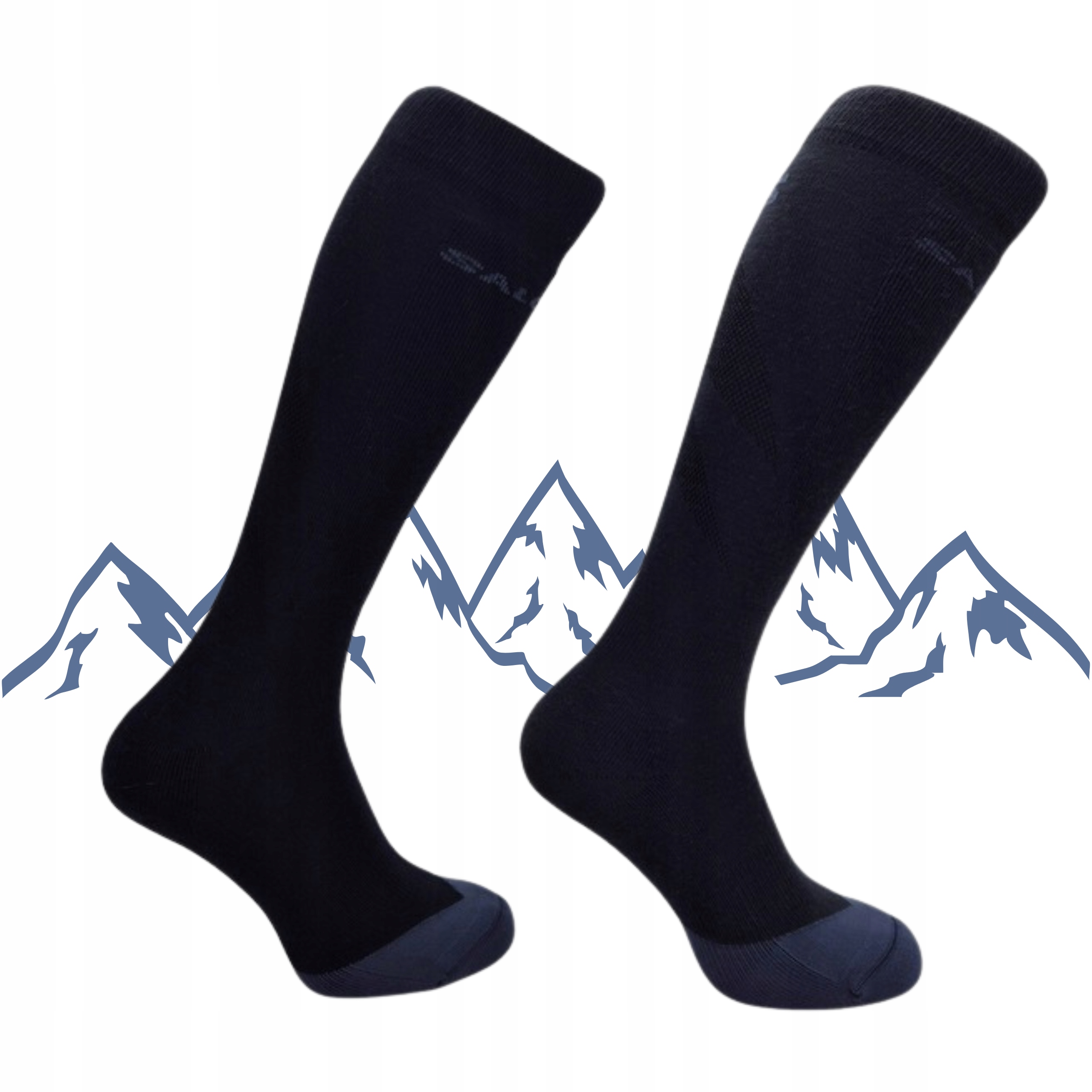 Skarpety Narciarskie Salomon Morillon 2 Pary Wełna Merino Ski Ciepłe 45-47