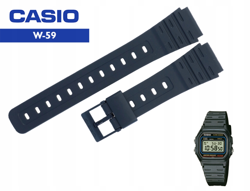 Originální Řemínek Casio JC-30 W-59 W-64 W-85 JC-30- pro hodinky