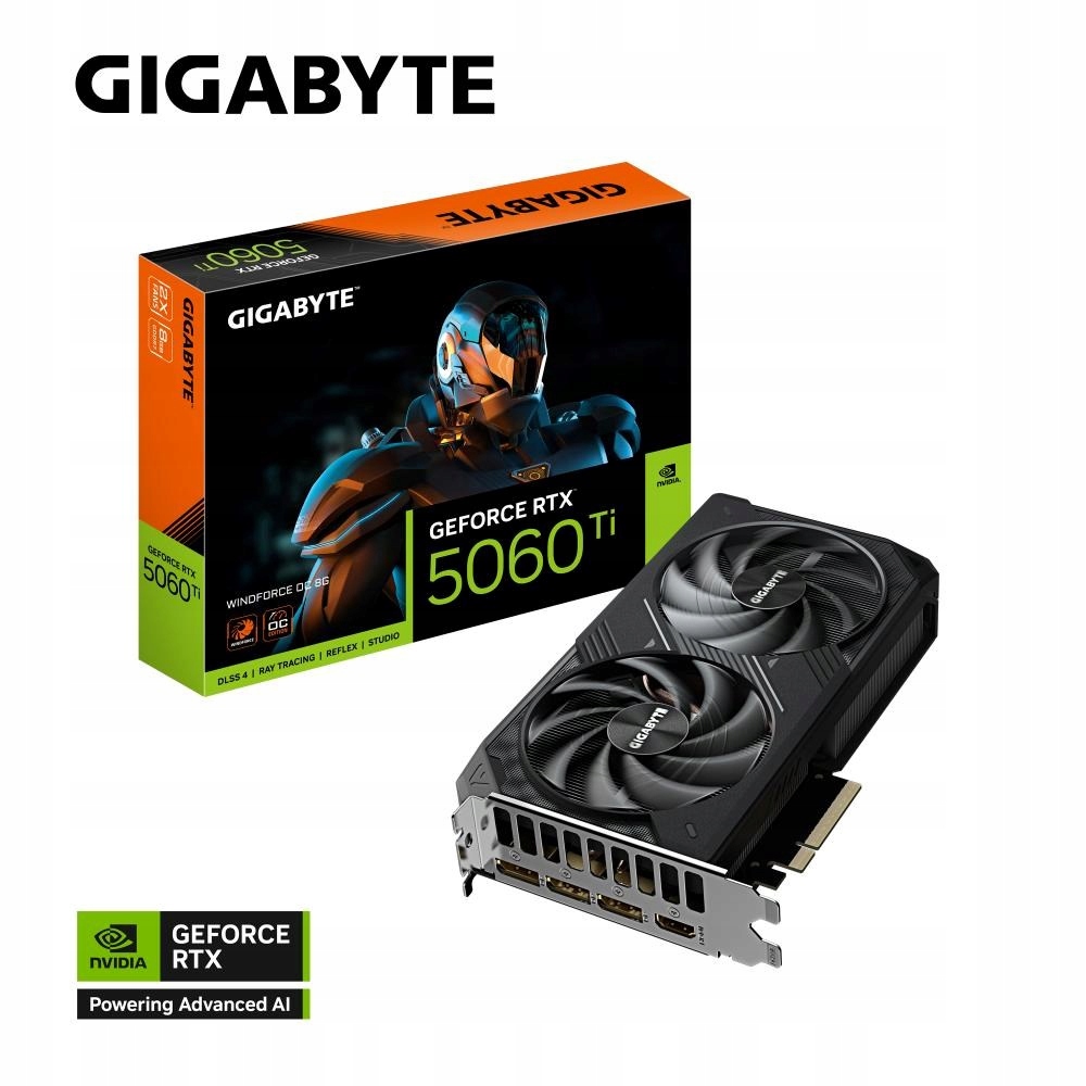 Gigabyte GeForce Rtx 5060 Ti Windforce Oc 8GB GDDR7 GV-N506TWF2OC-8GD