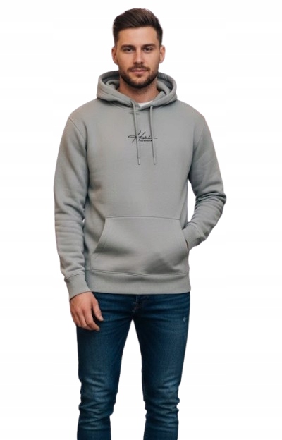 mikina Abercrombie Hollister S klokanka šedá popelavá