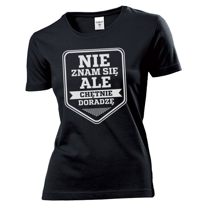 

Koszulka damska Nie Znam Sie Chetnie Doradze c L