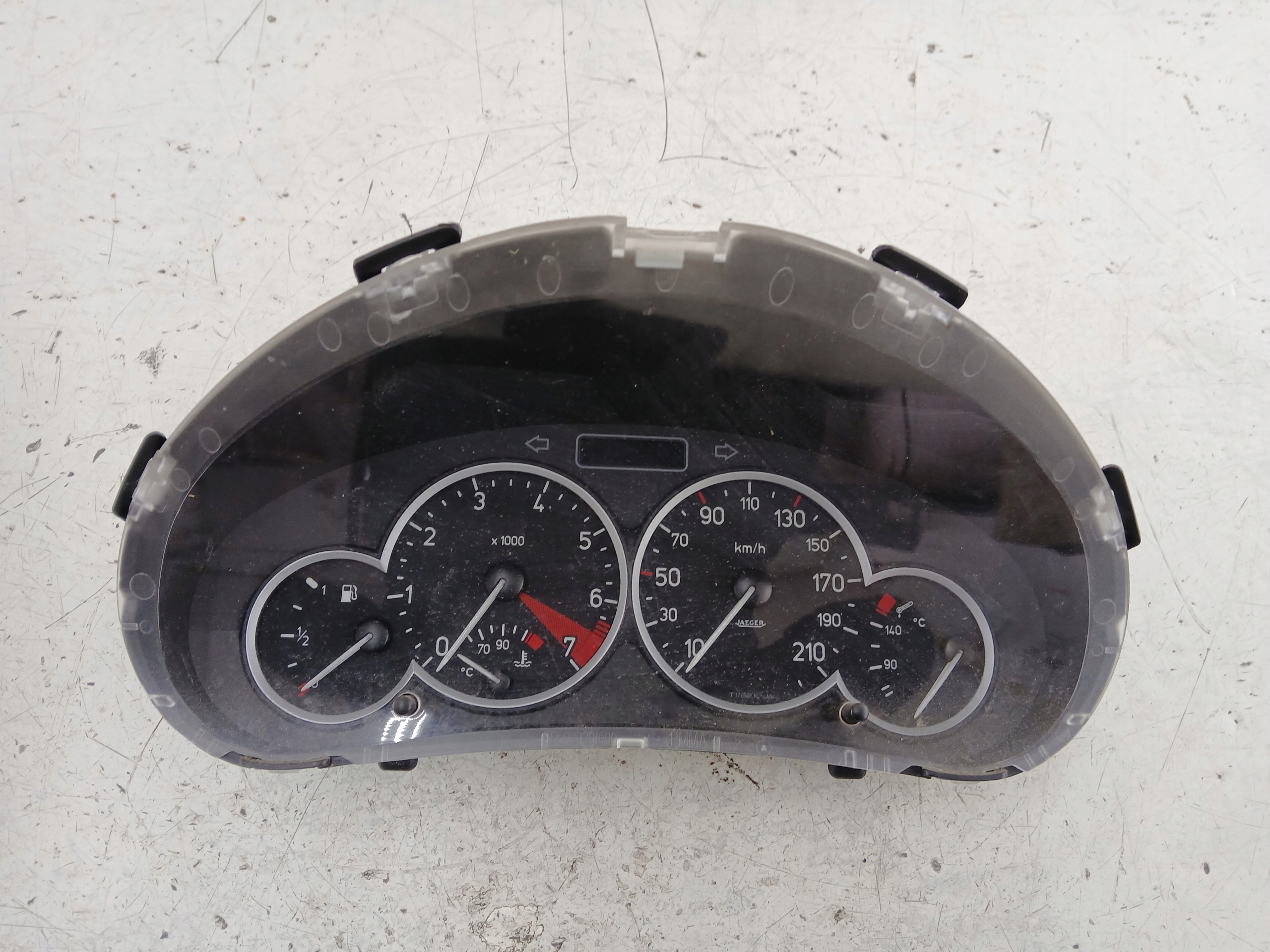 PEUGEOT 206 1.4 dials dials 9659729480