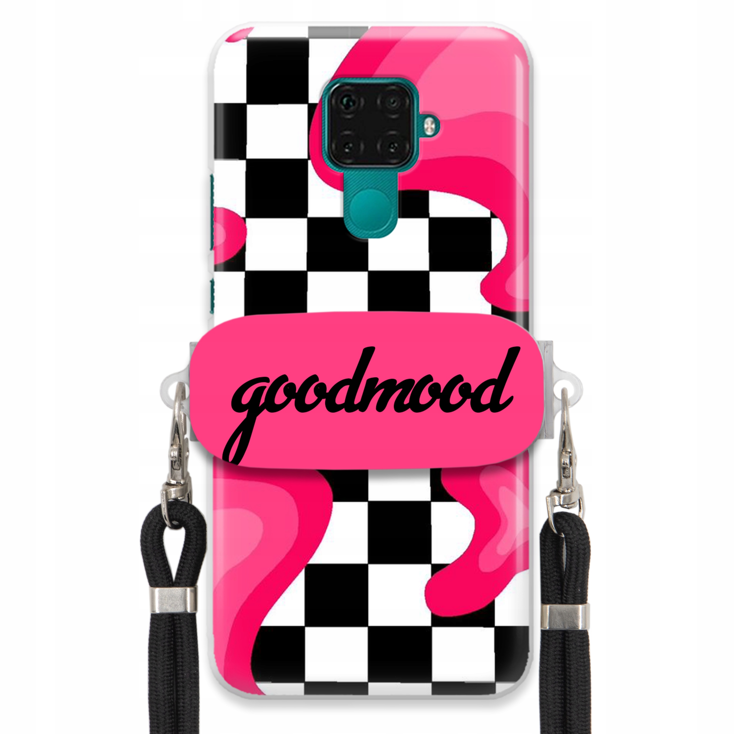 Puzdro Na Huawei Mate 30 Lite Sada Case Držiak Na Vodítko Čierna Pre Teen Splash