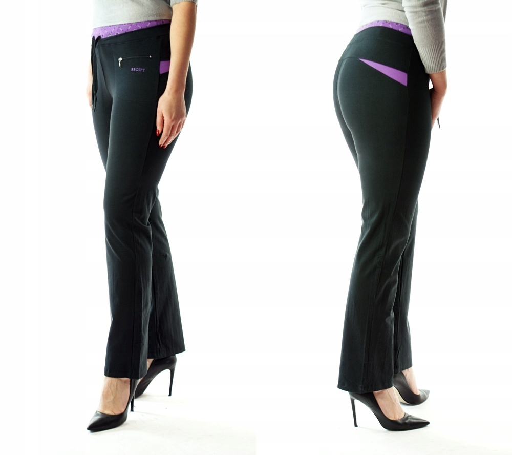 

Spodnie Dresowe Damskie Dresy Fitness Wygodne MIX
