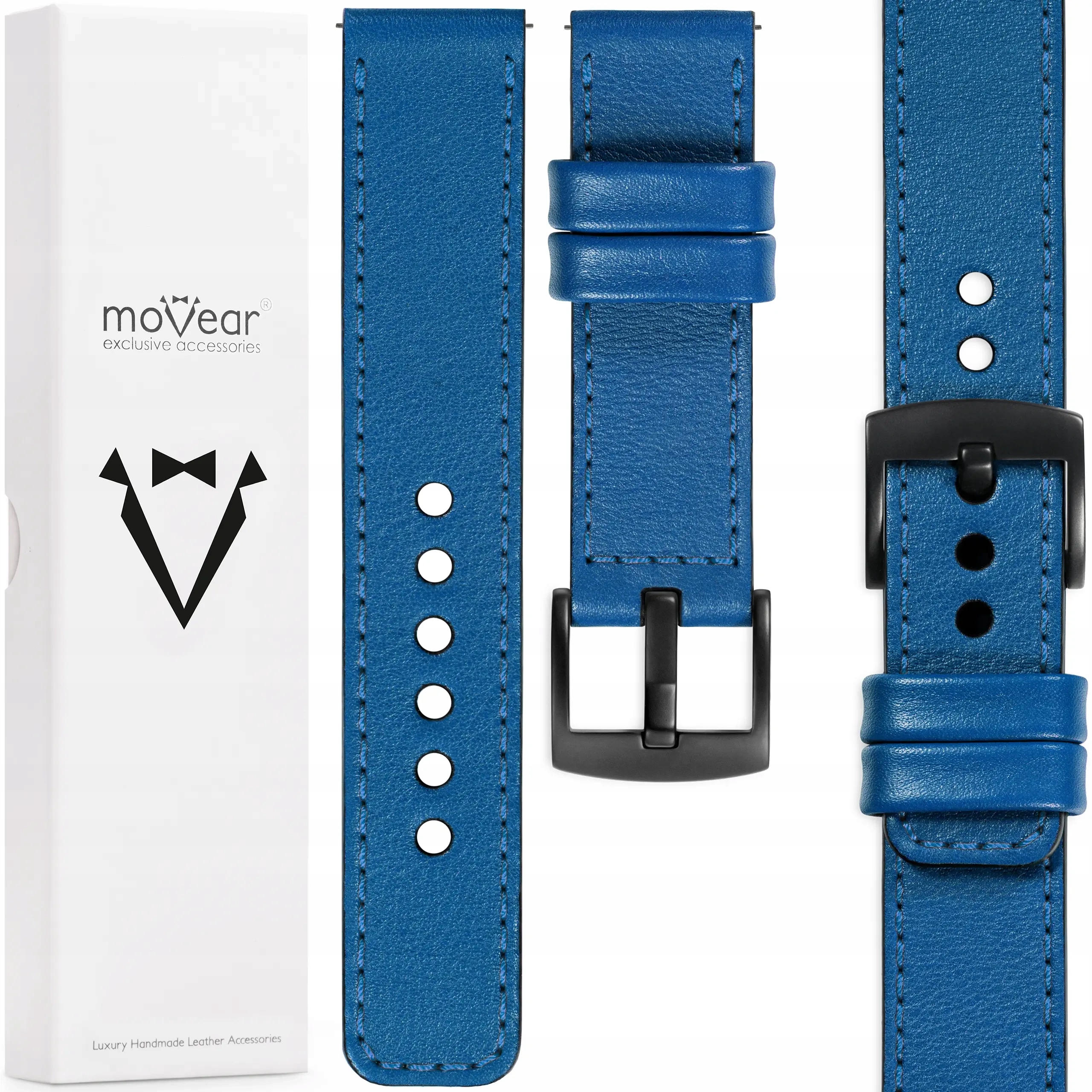 Kožený řemínek 20 mm pro Huawei Watch GT2 GT3 3 2 Stylový Movear