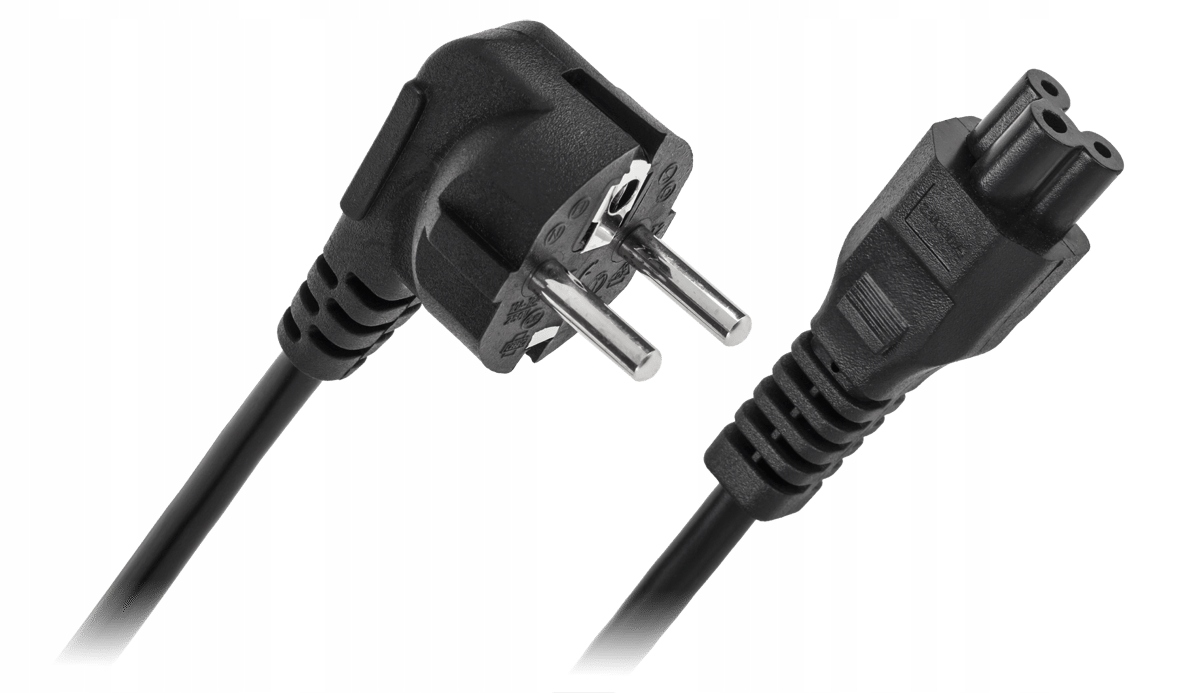 

Kabel zasilający do laptopa koniczynka 5 metrów