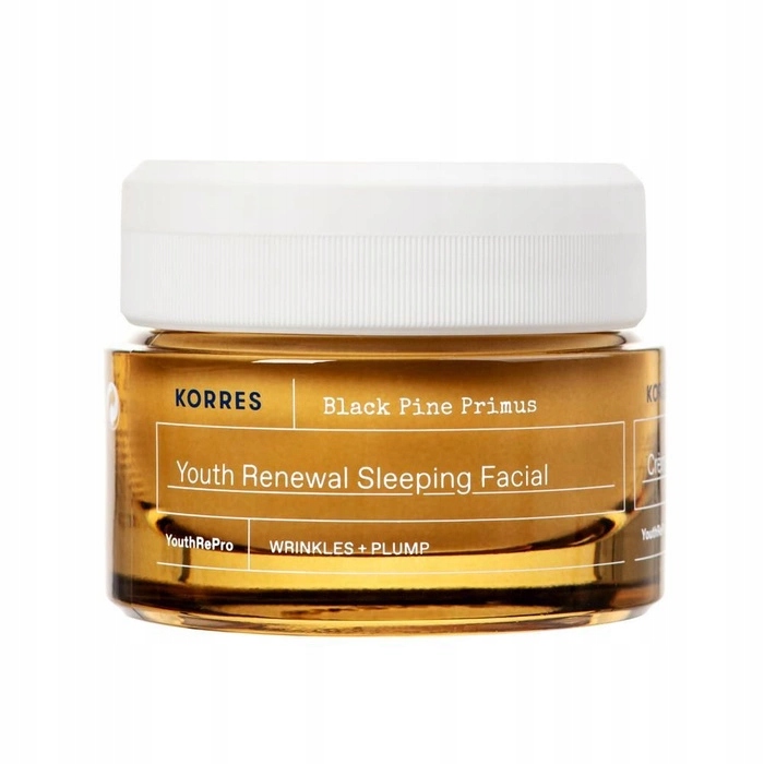 Zpevňující krém na obličej Korres Black Pine Primus den a noc 40 ml