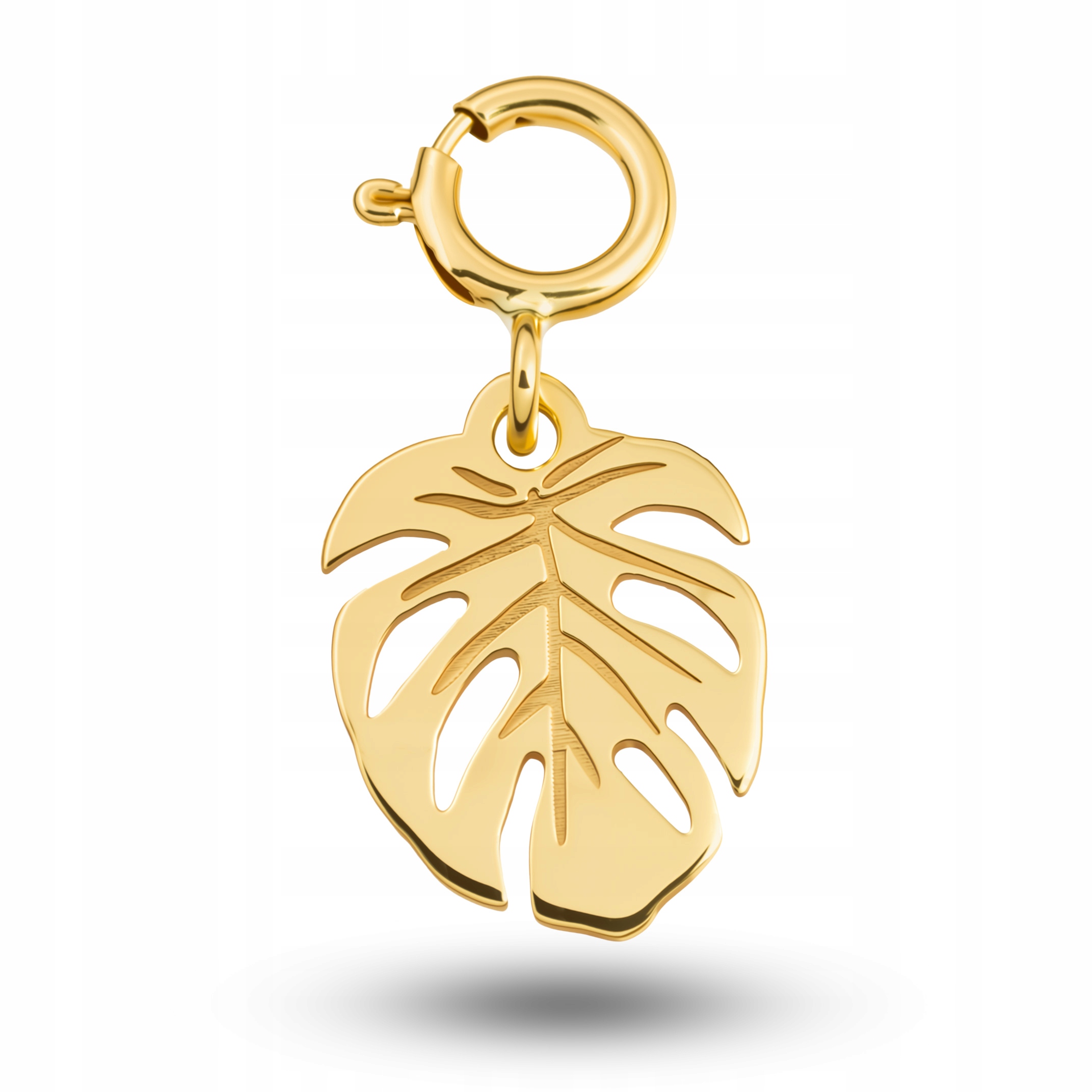 Zlaté přívěsky na náramek Monstera ryzost 585