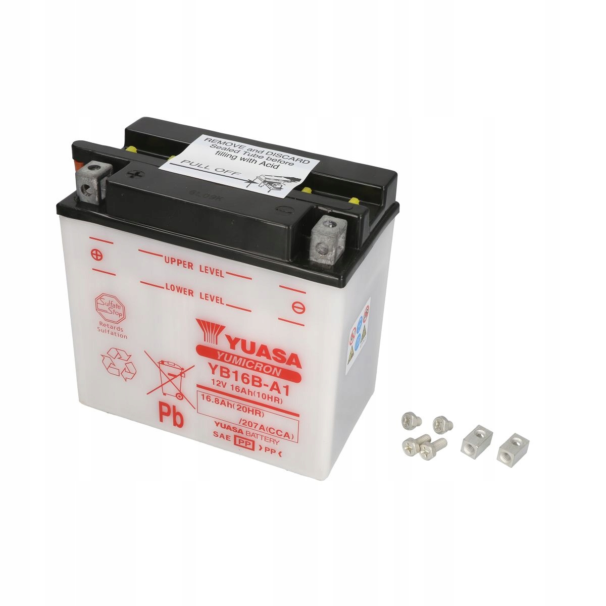 Motocyklový akumulátor YB16B-A/A1 Yuasa Jmt 7073372 6ON 7070066