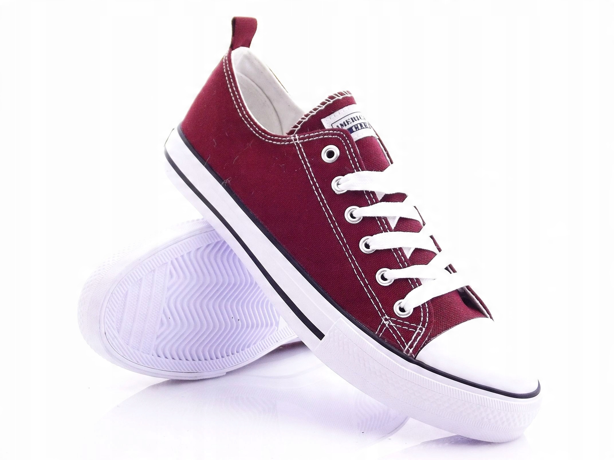

Trampki orginal American Club niskie burgund r.43