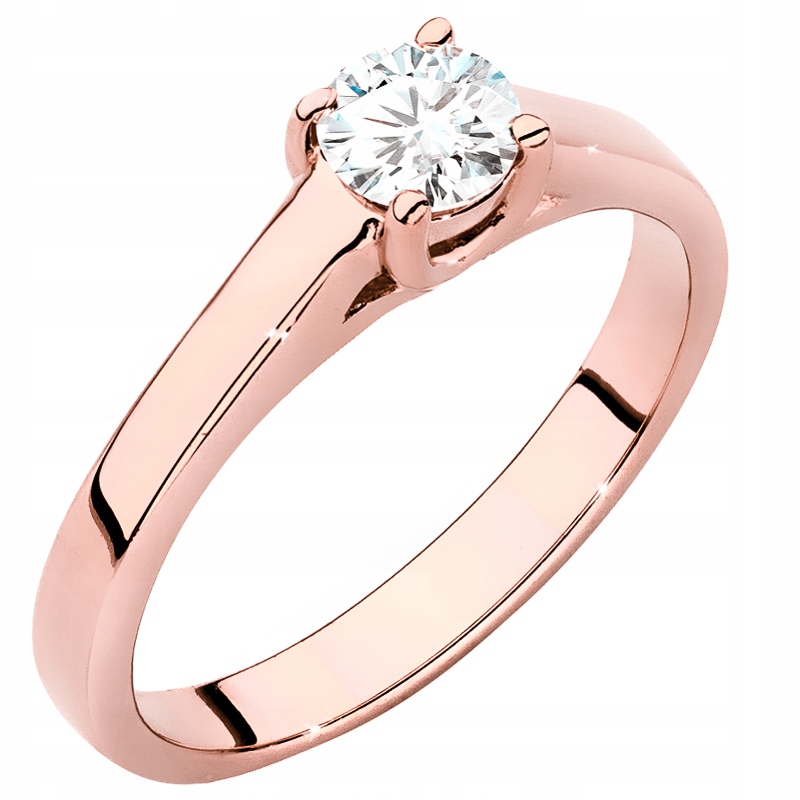 Zlatý Prstýnek pr. 585 s Briliantem 0,40 ct 14k