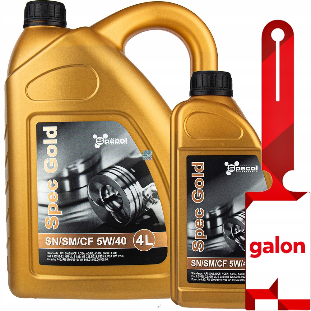 SPECOL Spec Gold 5w40 5L (4L + 1L) - syntetyczny olej silnikowy