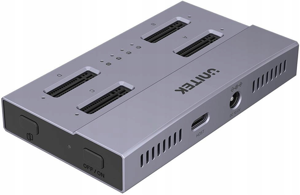 Unitek USB4 4-VRECKOVÁ Dokovacia A Klonovacia Stanica M.2 Ssd S1243BGY01-EU
