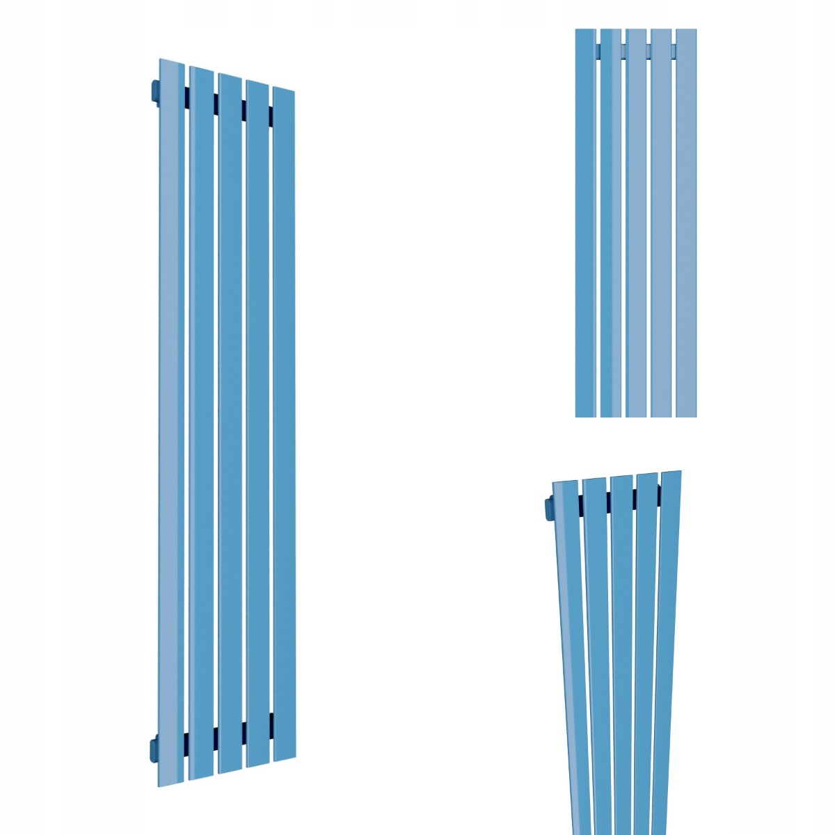 Dekorativní Vertikální RADIÁTOR-R5 1000/380 Modrý