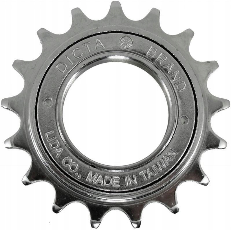 Wolnobieg jednorzędowy Dicta A8K 18T szeroki 1/8'' Srebrny