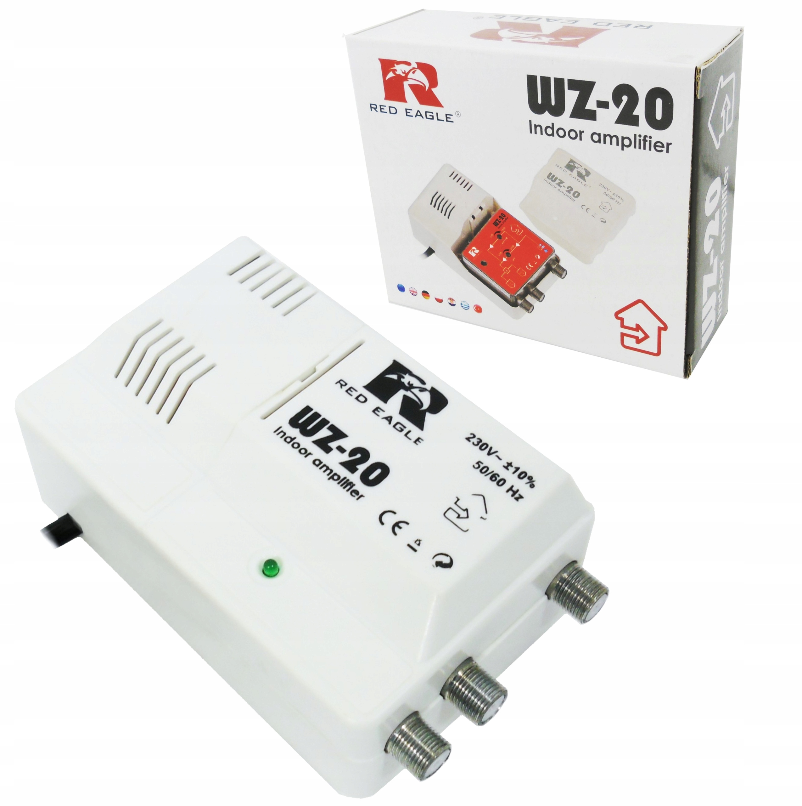 WZMACNIACZ ANTENOWY ROZDZIELACZ SYGNAŁU REGULOWANY 2TV