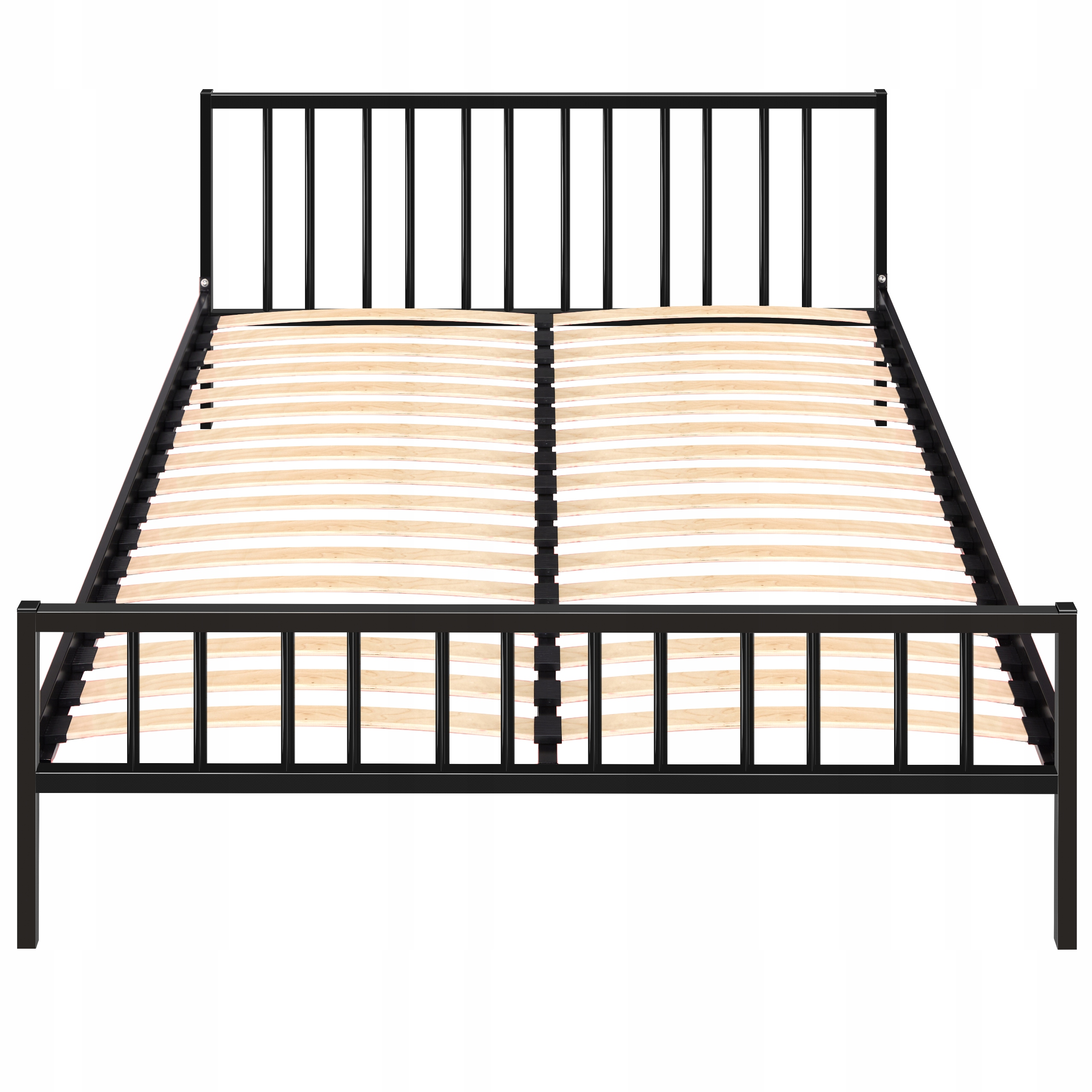 Solidne Łóżko Polskie 140x200 metalowe Bardzo Gęsty Stelaż prześwit 4cm