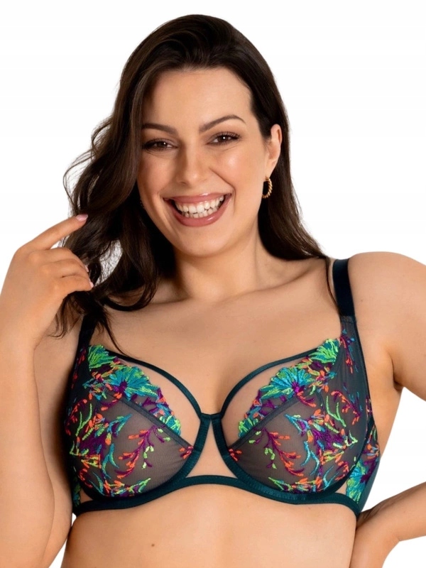 Mediolano Podprsenka Illusion soft zelená 19233 85D