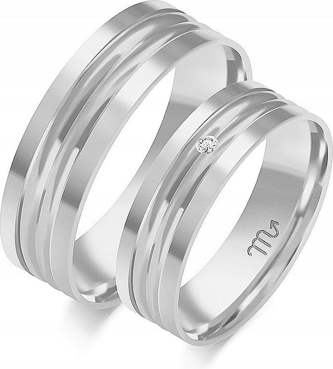 Zlatý prsten se zirkony 14K 585 vel. 8 9 10 pro muže pod gravírování