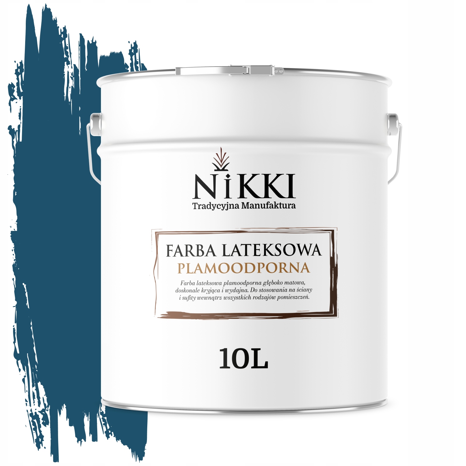 Latexová Farba Odolná Voči Škvrnám, Granátová Farba H0508 10L, Hlboká Matná Farba Na Steny