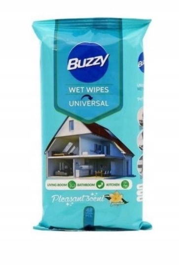 

Buzzy, Chusteczki nawiliżone uniwersalne, 48 sztuk