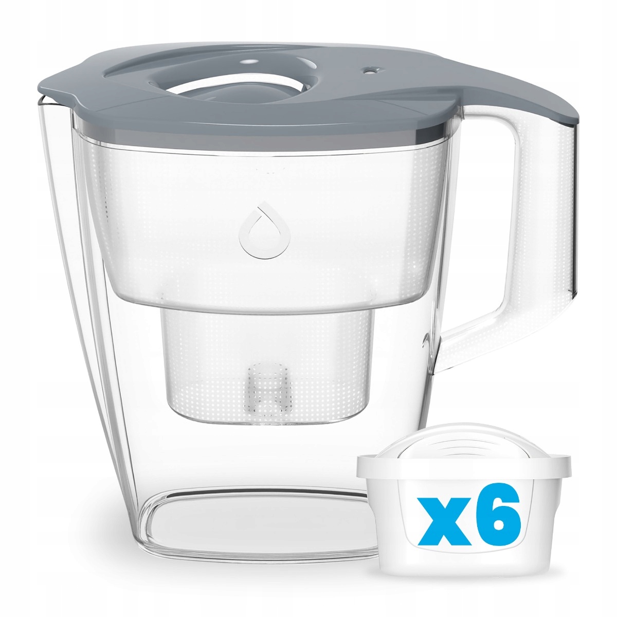 Dzbanek Filtrujący Dafi Mila Stalowy 3l Manualny 6 Wkładów Unimax