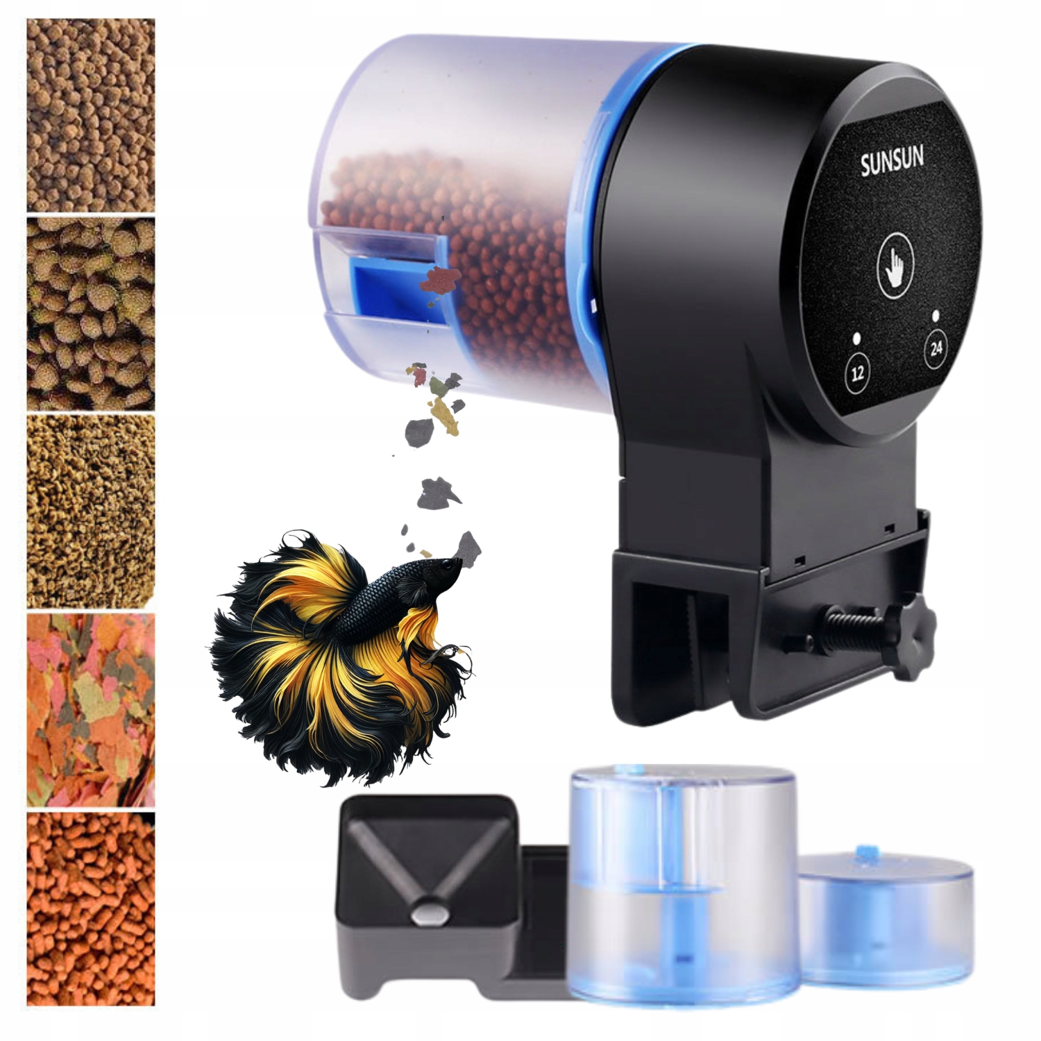 Automatické Krmítko Pro Ryby Akvarijní Dávkovač Krmiva Každé Krmivo