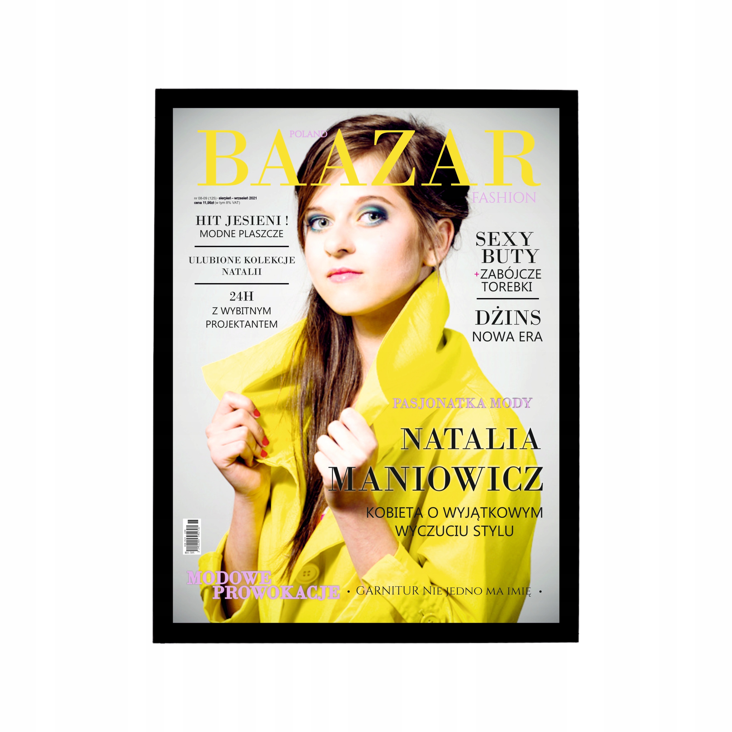 

Okładka z gazety Magazyn plakat A3 Ramka