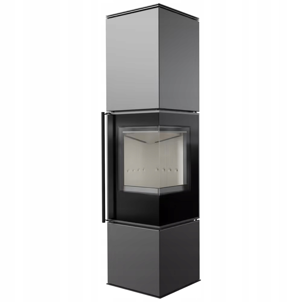 Kamna Volně Stojící Ocelová Rohová Koza Ren L Pravá