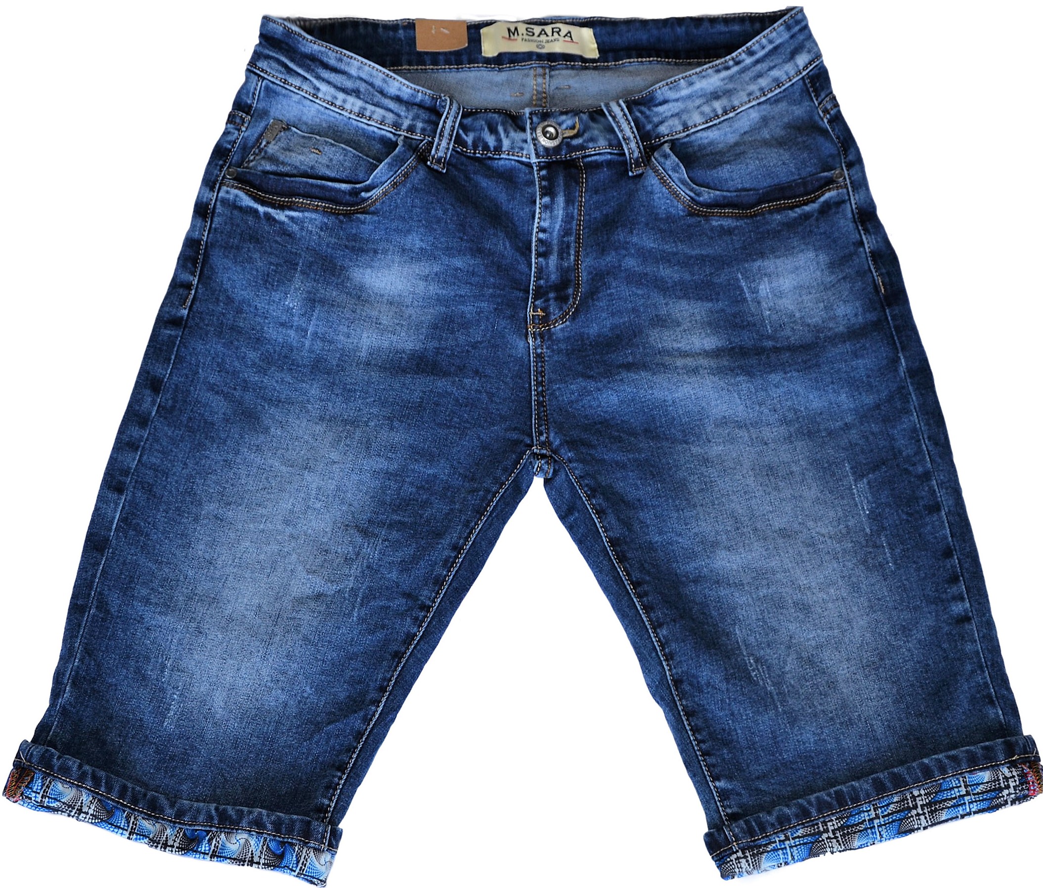 

Krótkie Spodenki męskie Jeansowe W 34 przecierane