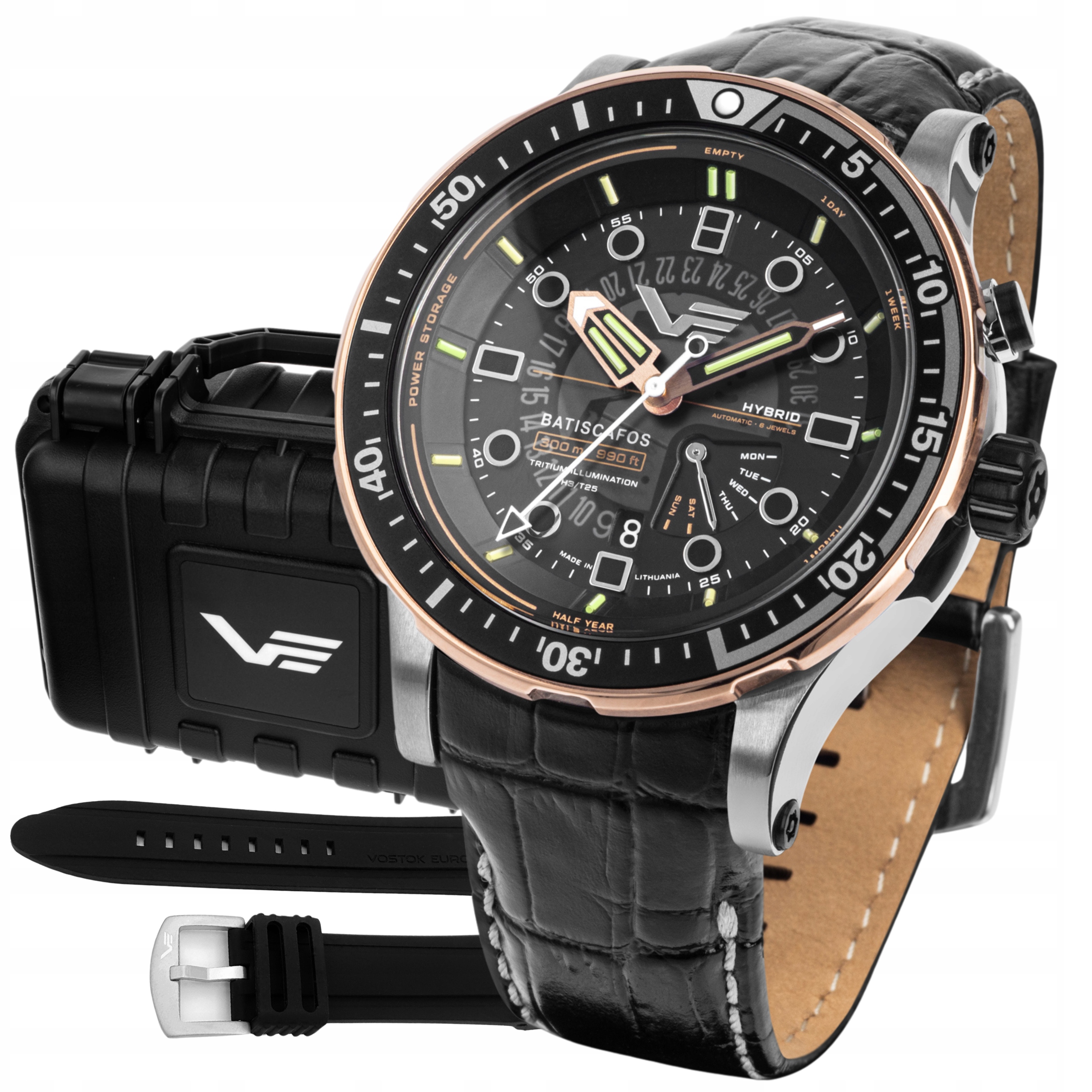 Nové originální hodinky Vostok Europe PX84-511E769 Batiscafos náramek, krabička