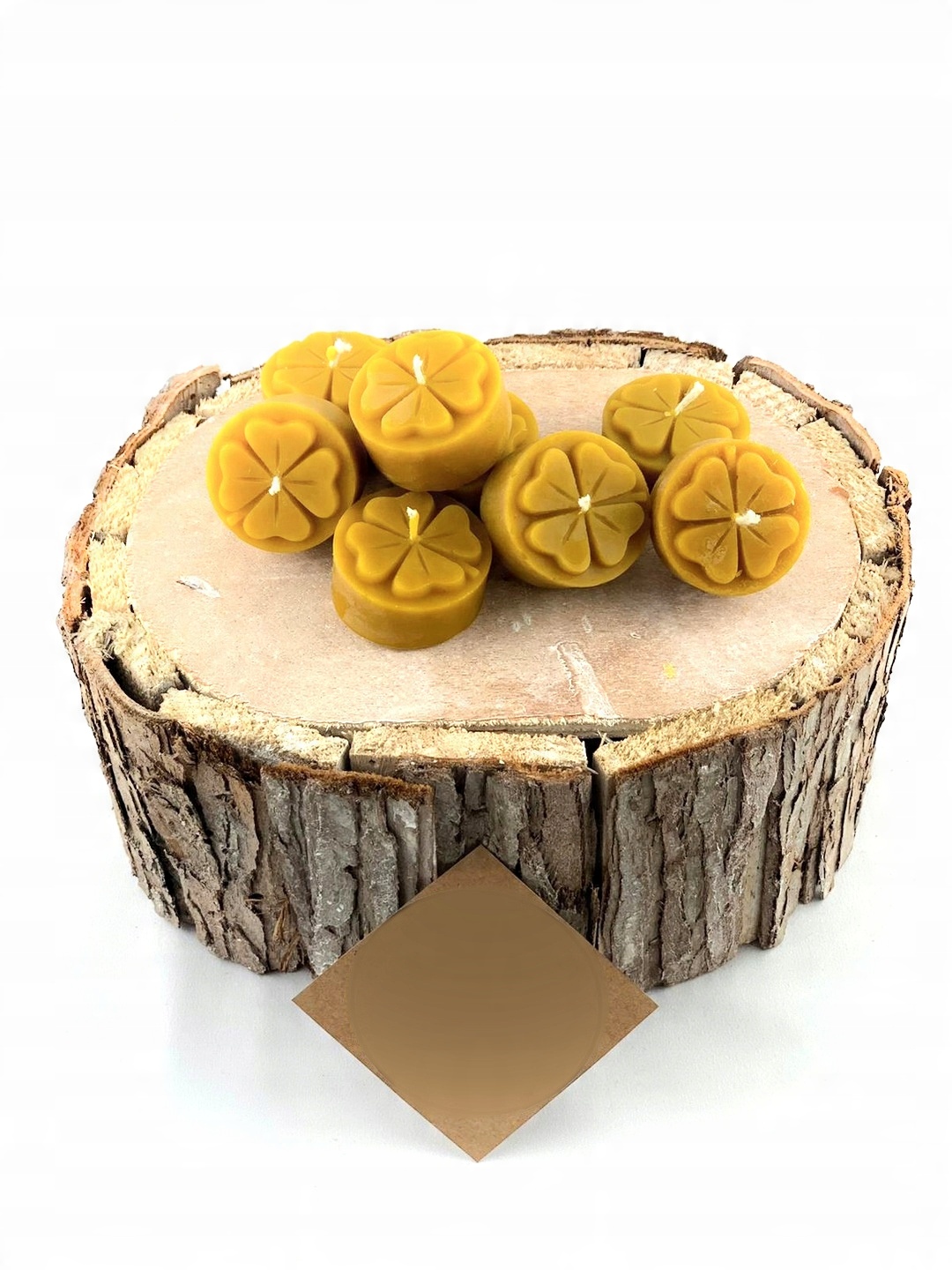 

Świeca z wosku pszczelego Tealight Koniczyna