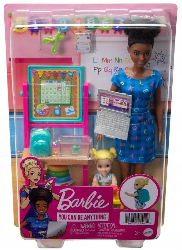 MATTEL BARBIE LALKA KARIERA LEKARZ NAUCZYCIELKA