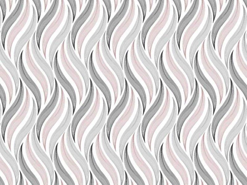 

Cerata Obrus Ceratowy Szara Różowa Fale 100x140 cm