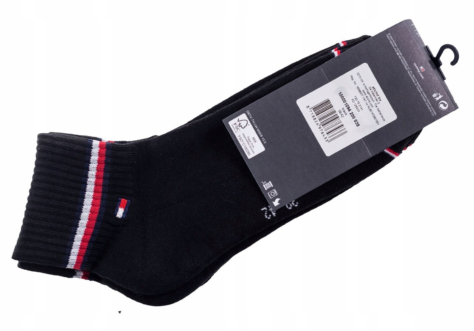 TOMMY HILFIGER MĘSKIE SKARPETKI STOPKI 2P R: 47-49 Rozmiar 46 i większe