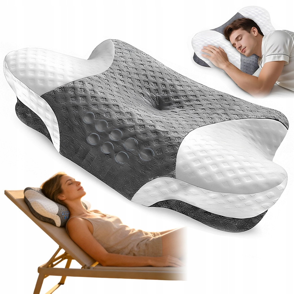 Poduszka Ortopedyczna W Kształcie Motyla Z Dwiema Wysokościami Do Spania