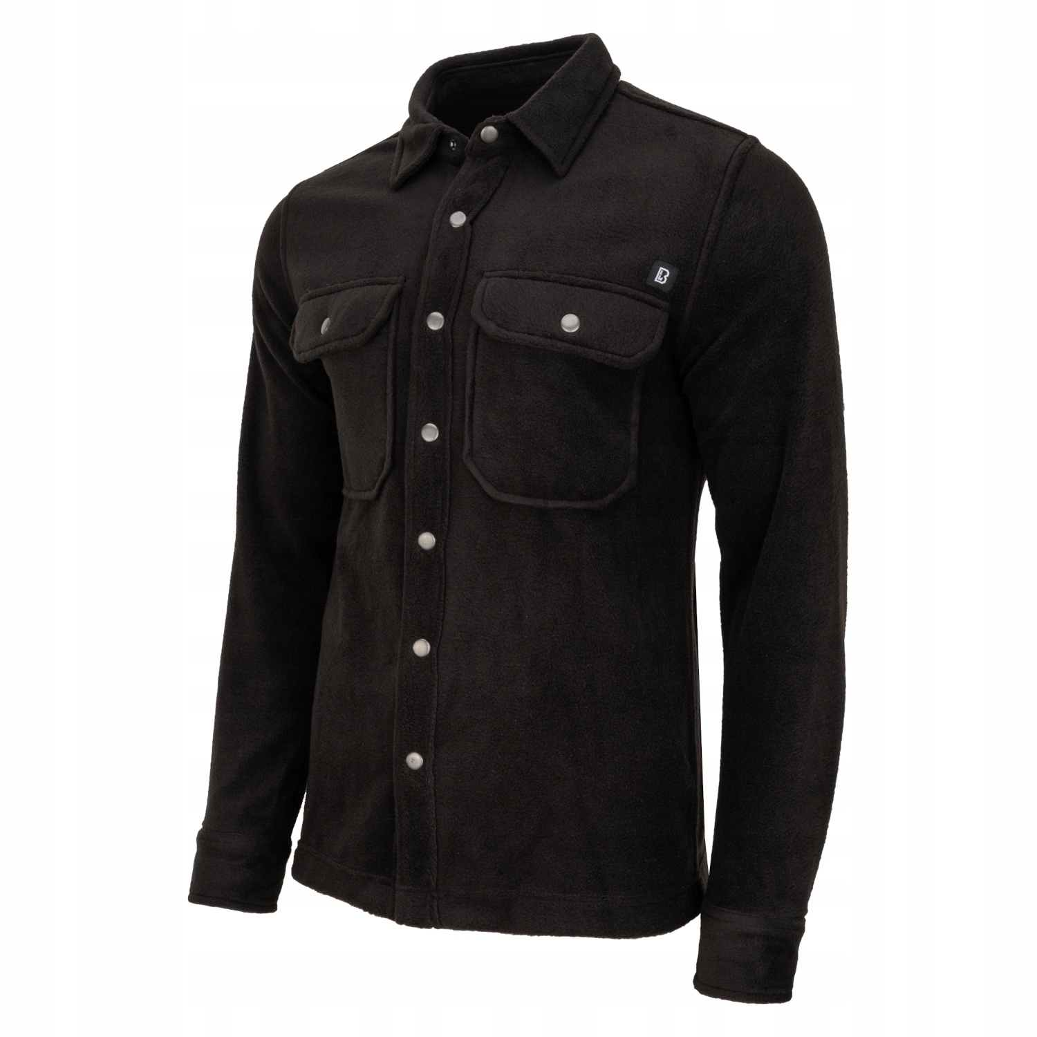 Košile s dlouhým rukávem Brandit Jeff Fleece Černá 4XL