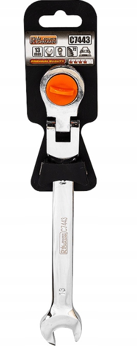 

Klucz Łamany Z Grzechotką 72 Zęby Polerowany 10 mm