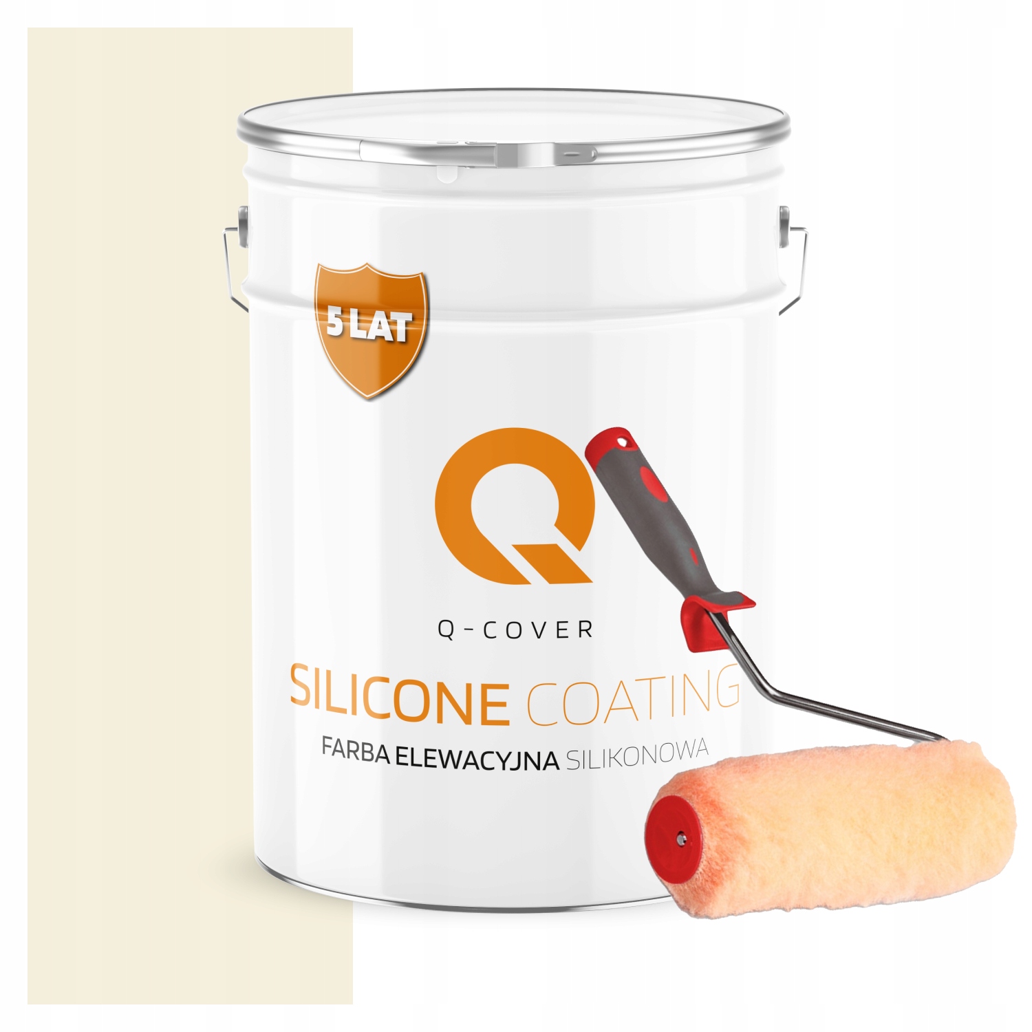 Fasádna silikónová vonkajšia farba na omietku 10L biela béžová Uv valček