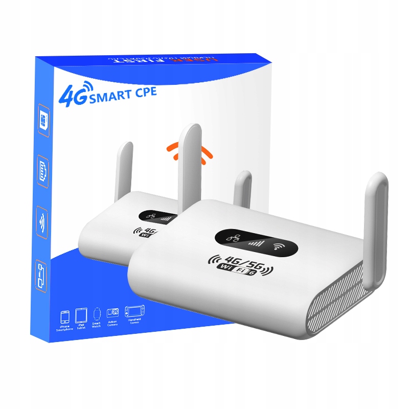Domácí 4G Lte Router S Sim Kartou Až 300 Mb/s Wifi, Vícepásmový