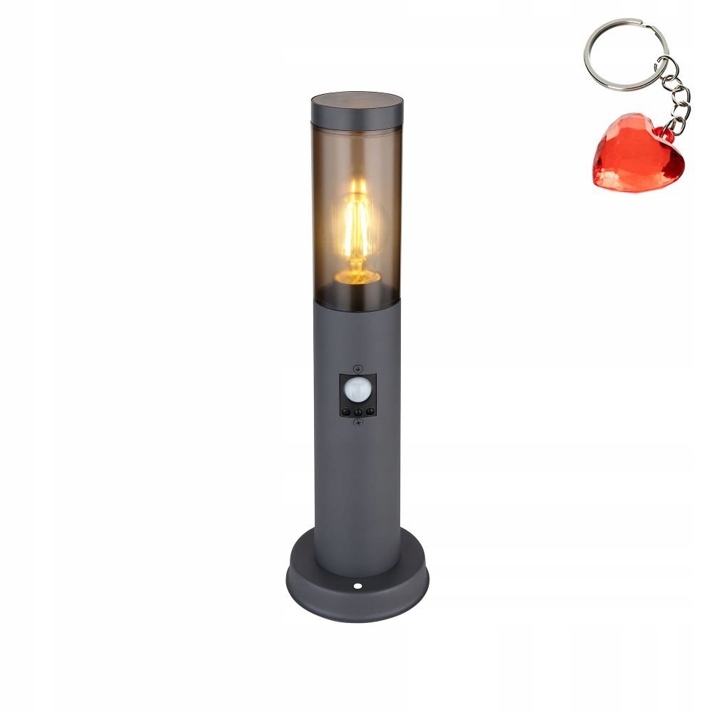 Vonkajšia lampa záhradný stĺpik so senzorom Boston 3158SAS Globo