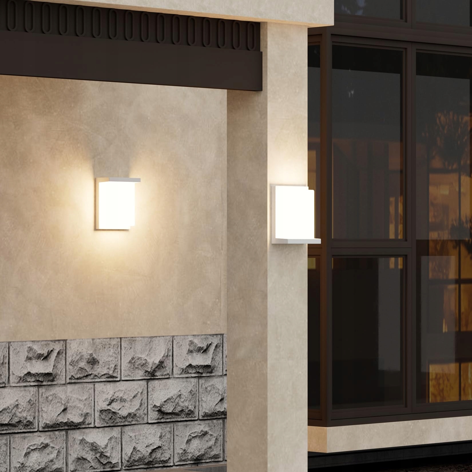 Lampa Ścienna LED Zewnętrzna Biała Do Tarasu 30W 3000K IP65 KLIGHTEN — miniatura 7