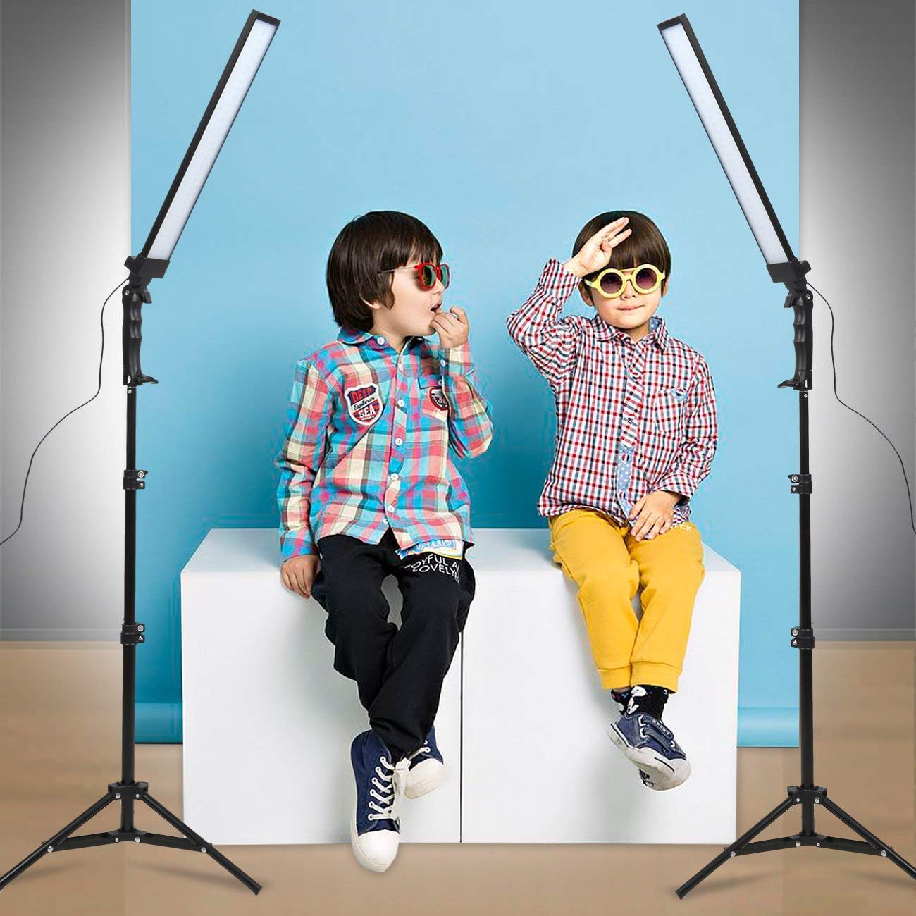 GSKAIWEN Zestaw Oświetlenia LED Do Fotografii I Wideo Z Statywem — miniatura 4