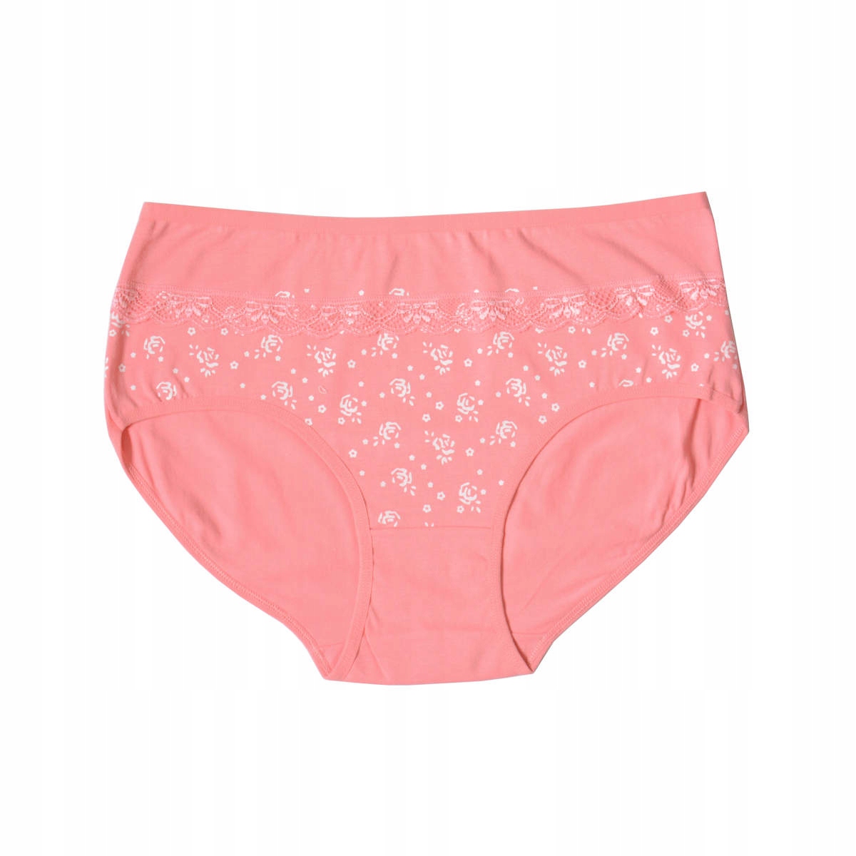 

Majtki bawełniane z wyższym stanem XXL pomarańczow