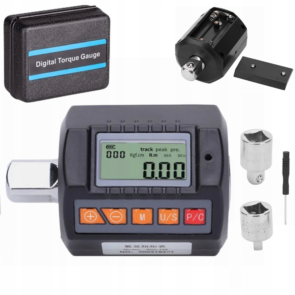 Elektronický digitální momentový adaptér 13.5-135 Nm se zvukem a světlem