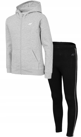 

Zestaw sportowy dziewczęcy 4F bluza i legginsy 158
