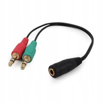 Adapter miniJack(M)4PIN-2x miniJack(F) Gembird