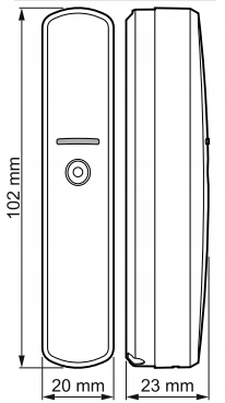 Bezdrôtový Detektor Rozbitia Skla Satel AGD-200 Dg