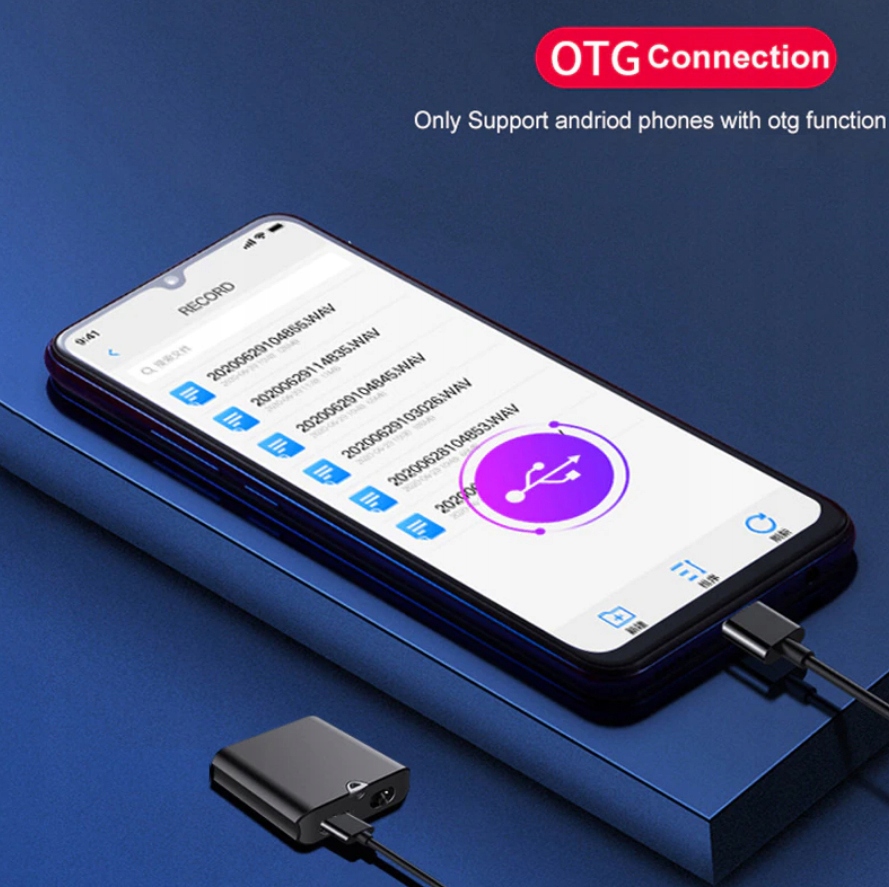 MINI DYKTAFON PENDRIVE URUCHAMIANY NA GŁOS 8GB HQ Aktywacja nagrywania głosem tak