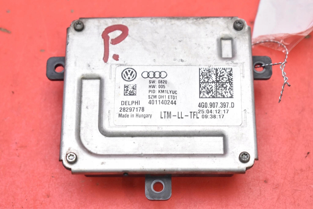 control unit XENON KSENON right 4G0907397D AUDI A6 C7 2.0 TDI 10-14